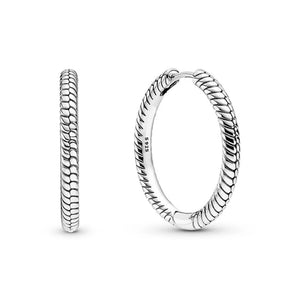 925 Silver Charm & Hoop Earrings Set for Women Gift