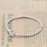 925 Silver Crown O & Snake Chain Bracelet for Women