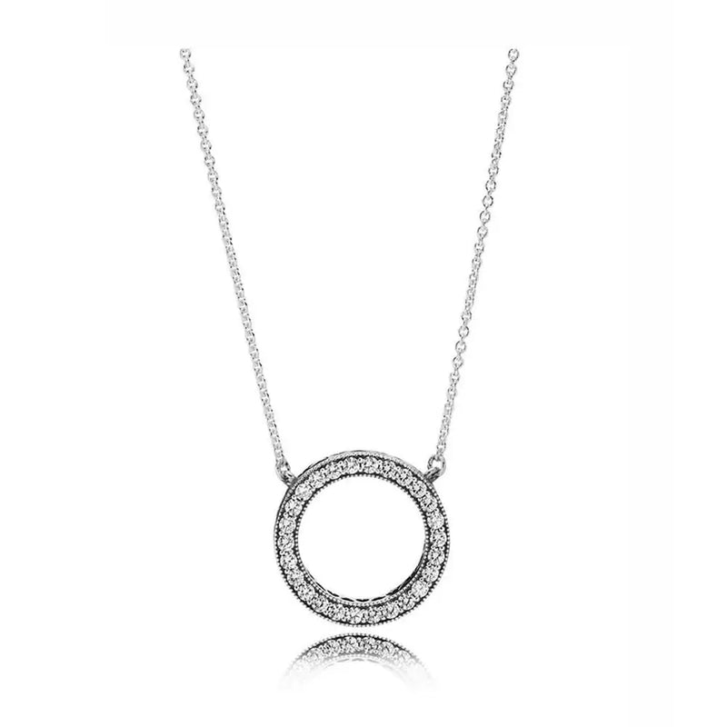 925 Sterling Silver Hearts Of Collier Necklace For Women