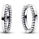 925 Silver Rose Double Circle Heart Hoop Earrings Wedding Jewelry