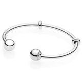 925 Sterling Silver Moments Rose Bracelet Bangle