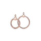 925 Silver Small Beaded O Pendant Charms for Women DIY Jewelry