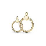 925 Silver Small Beaded O Pendant Charms for Women DIY Jewelry