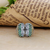 925 Silver Multi-Color Heart Clip Charm for Bracelet