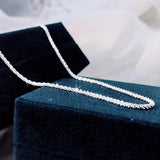 925 Silver Necklace Chain 18K Plated Jewelry for Women