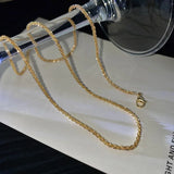 925 Silver Necklace Chain 18K Plated Jewelry for Women