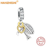 925 Silver Digital 70 13 30 Pendant Charms Beads for Bracelet Jewelry