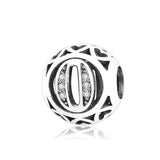 925 Sterling Silver Number Beads for Charm Bracelets DIY