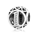 925 Sterling Silver Number Beads for Charm Bracelets DIY
