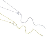 925 Silver Lariat Y Necklace Lobster Charm Chain