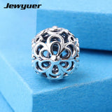 925 Sterling Silver Butterfly and Flowers Charms Beads for Bracelet