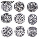 925 Sterling Silver Butterfly and Flowers Charms Beads for Bracelet