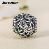 925 Sterling Silver Butterfly and Flowers Charms Beads for Bracelet