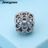 925 Sterling Silver Butterfly and Flowers Charms Beads for Bracelet
