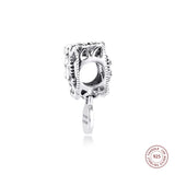 925 Silver Seahorse Heart Charm Beads for Bracelet DIY