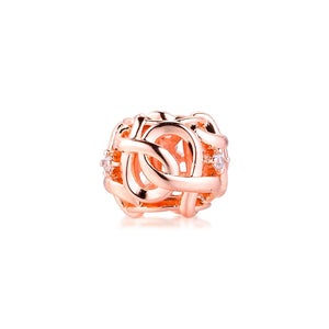 925 Silver Infinity Charm Beads for Bracelet DIY Jewelry