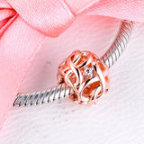 925 Silver Infinity Charm Beads for Bracelet DIY Jewelry