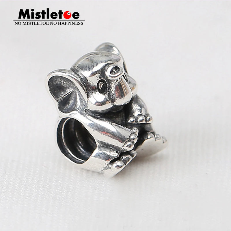925 Silver Elephant Charm Bead for Bracelet