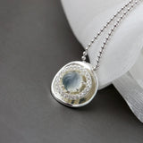 925 Silver Moonstone Pendant Lady Wedding Party Fine Jewelry