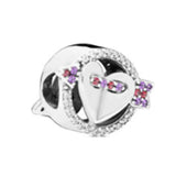 925 Silver Butterfly Flower Charms for Bracelets Necklaces
