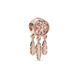 925 Silver Rose Christmas Tree Sparkling Beads