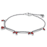 925 Silver Peace Knot T-bar Snake Chain Bracelet