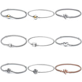 925 Silver Peace Knot Bracelet for DIY Jewelry