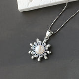 925 Silver Pendant Natural Freshwater Pearl Petal Pendant