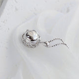 925 Silver Pendant Natural Freshwater Pearl Inlay Women Jewelry Gift