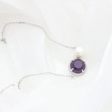 925 Silver Pendant Freshwater Pearl Necklace Gift