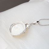 925 Silver Pendant Natural Pearl Shellfish Lady Silver Ornament