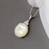 925 Silver Pendant Natural Pearl Shellfish Lady Silver Ornament
