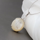 925 Silver Pendant Natural Pearl Shellfish Lady Silver Ornament