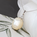 925 Silver Pendant Natural Pearl Shellfish Lady Silver Ornament