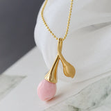 925 Silver Pendant Natural Queen Conch 18K Plated Fine Lady Jewelry