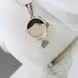 925 Silver Pendant Natural Chalcedony Fish Pendant Lady Jewelry