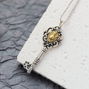 925 Silver Retro Charm Pendant Nostalgia Style Fashion Jewelry