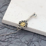 925 Silver Retro Charm Pendant Nostalgia Style Fashion Jewelry