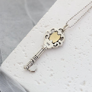 925 Silver Retro Charm Pendant Nostalgia Style Fashion Jewelry