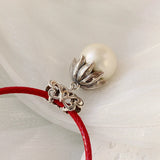 925 Silver Pendant Charm Inlaid Pearl Women Jewelry Gift