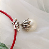 925 Silver Pendant Charm Inlaid Pearl Women Jewelry Gift