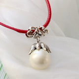 925 Silver Pendant Charm Inlaid Pearl Women Jewelry Gift