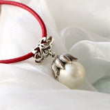 925 Silver Pendant Charm Inlaid Pearl Women Jewelry Gift