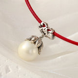 925 Silver Pendant Charm Inlaid Pearl Women Jewelry Gift