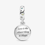 925 Silver Pink Heart Family Tree Unicorn Dangle Beads for Bracelet