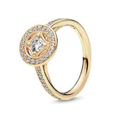 925 Silver Princess Tiara Crown CZ Rings for Women