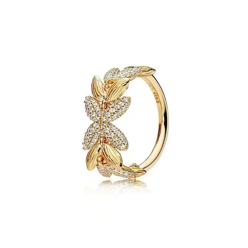 925 Silver Princess Tiara Crown CZ Rings for Women