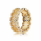 925 Silver Princess Tiara Crown CZ Rings for Women