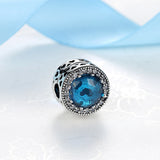 925 Sterling Silver Colorful CZ Glass Stopper Lock Clip Beads