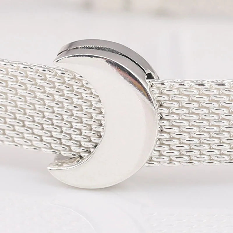 925 Silver Moon Clip Charm for Bracelet